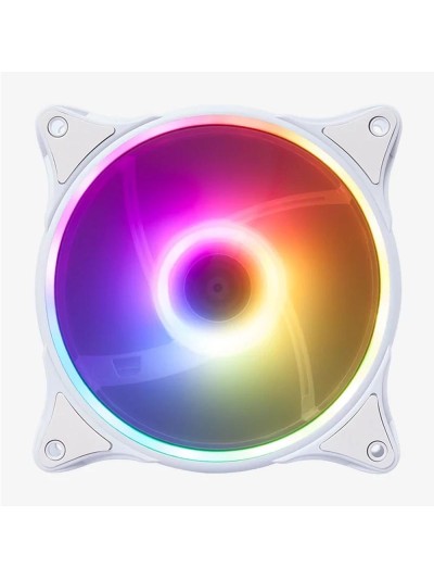 Ventilador caja gaming hiditec argb - n - 18 120mm blanco