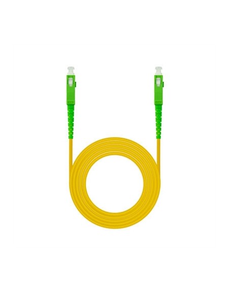 Latiguillo cable fibra optica mono nanocable sc - apc lszh amarillo 5m