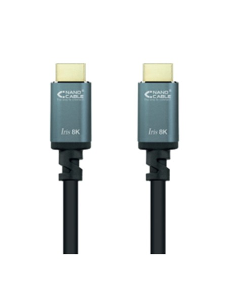 Cable nanocable hdmi 2.1 iris 8k macho - macho 2m negro