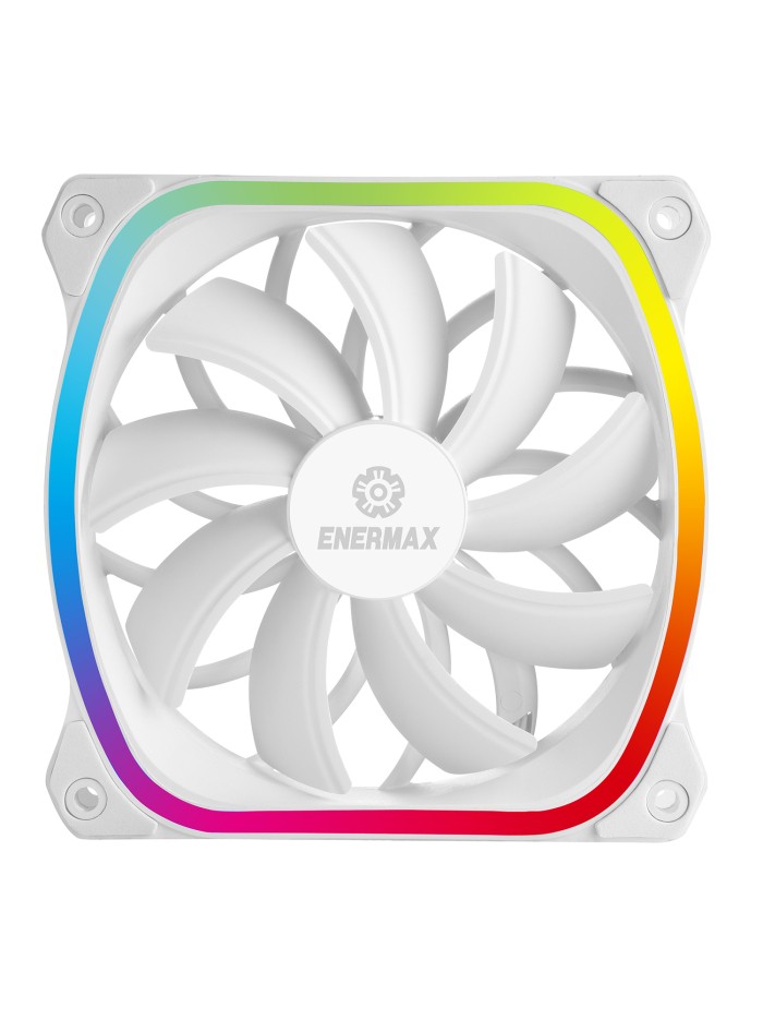 Ventilador gaming enermax squa rgb 120 mm blanco Ventilador gaming enermax squa rgb 120 mm blanco
