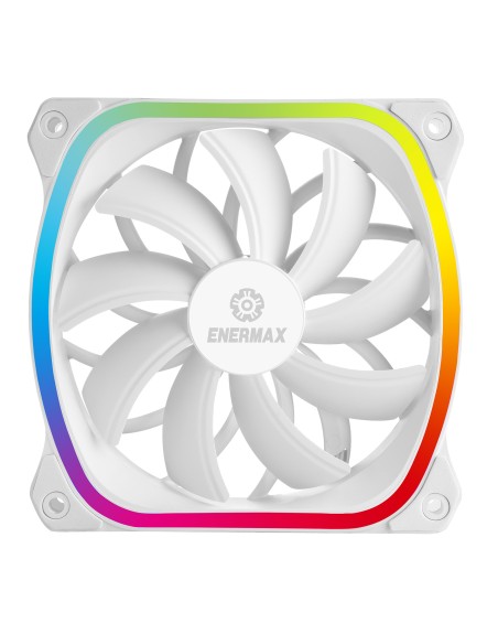 Ventilador gaming enermax squa rgb 120 mm blanco