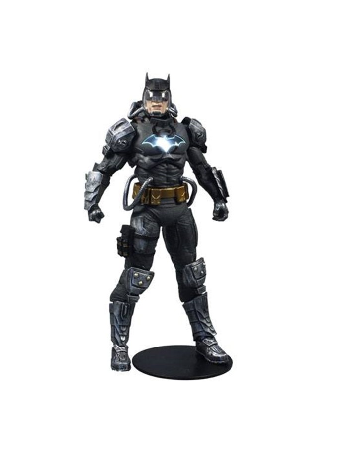 Figura mcfarlane toys dc multiverse batman hazmat suit gold etiqueta luz logo batman Figura mcfarlane toys dc multiverse batman hazmat suit gold etiqueta luz logo batman