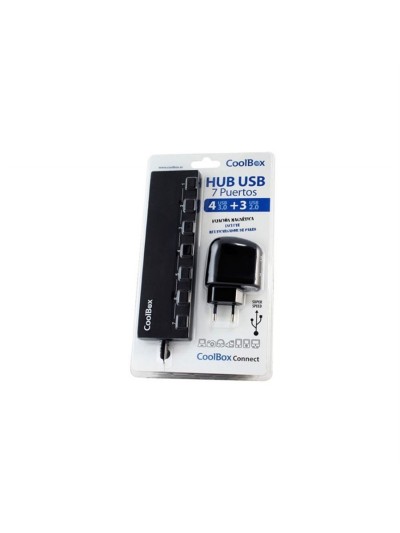 Hub coolbox 4 puertos usb 3.0 3 puertos usb 2.0