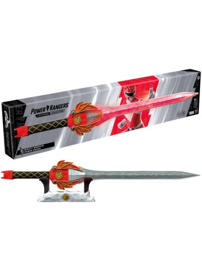 Replica hasbro espada poder ranger rojo replica escala 1:1 power rangers mighty morphin collection