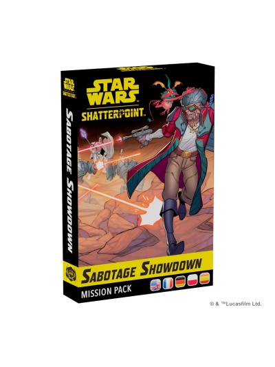Juego de mesa star wars shatterpoint sabotage showdown mission pack edad recomendada 14 años