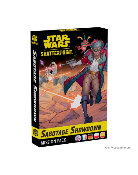 Juego de mesa star wars shatterpoint sabotage showdown mission pack edad recomendada 14 años