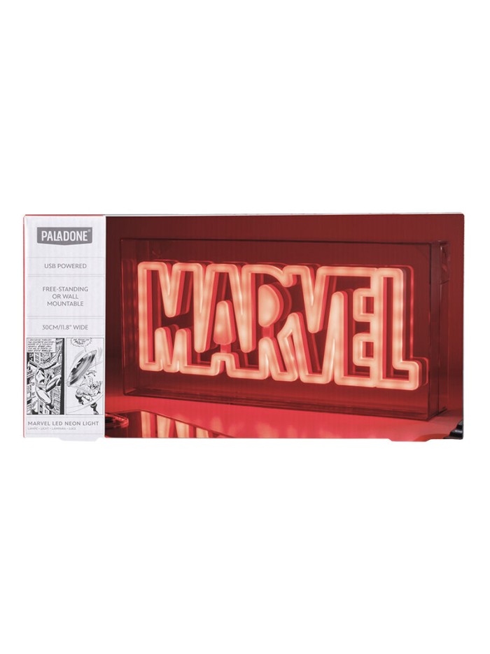 Lámpara paladone marvel logo led neon light Lámpara paladone marvel logo led neon light