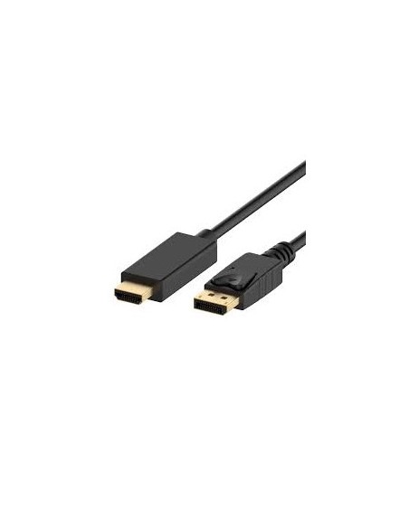 Cable ewent displayport 1.2 a hdmi gold plated de 3m