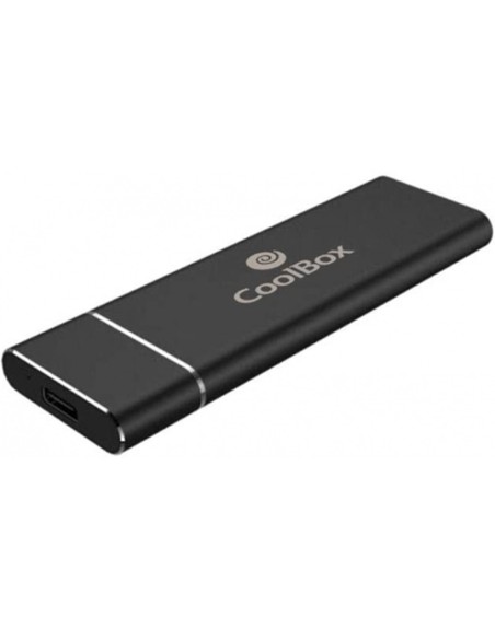 Mini carcasa disco duro ssd coolbox coo - mcm - sata sata m.2 usb 3.1 gen 2 aluminio negro