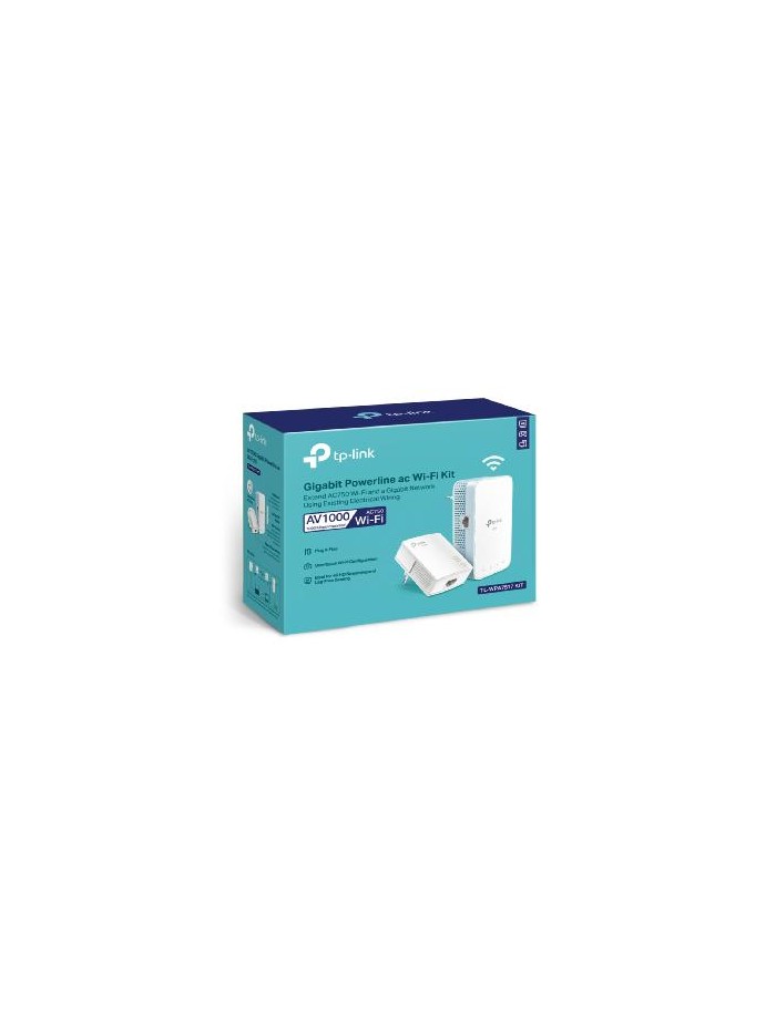 Kit de adaptadores powerline ac tp - link tl - wpa7517 kit dual band Kit de adaptadores powerline ac tp - link tl - wpa7517 kit dual band