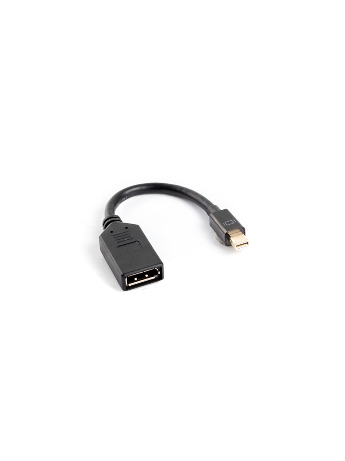 Adaptador lanberg mini displayport macho a displayport hembra cable 10 cm negro Adaptador lanberg mini displayport macho a displayport hembra cable 10 cm negro
