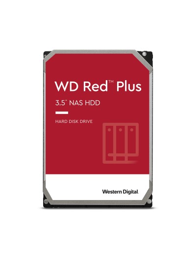 Disco duro interno hdd wd western digital nas red plus wd120efbx 12tb 3.5 pulgadas 7200rpm 256mb
