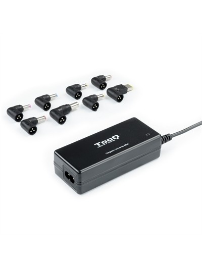 Cargador portatil universal tooq tqlc - 65bs02at 65w 1 x usb 8c negro