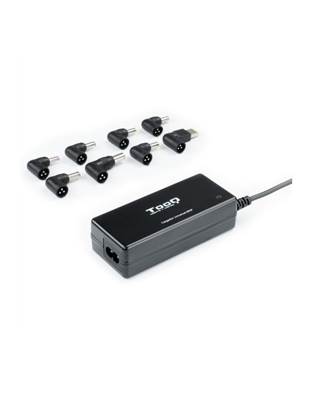 Cargador portatil universal tooq tqlc - 65bs02at 65w 1 x usb 8c negro