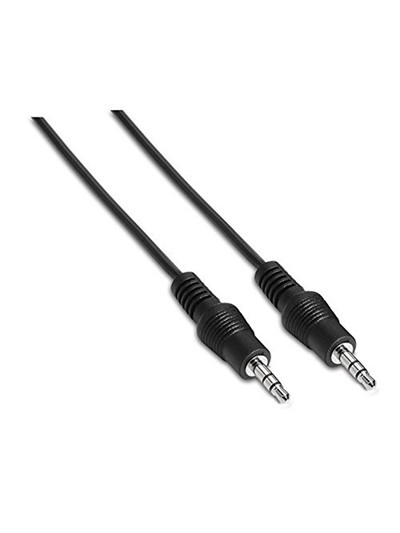 Cable audio estereo jack 3.5mm nanocable 1.5m negro - macho - macho