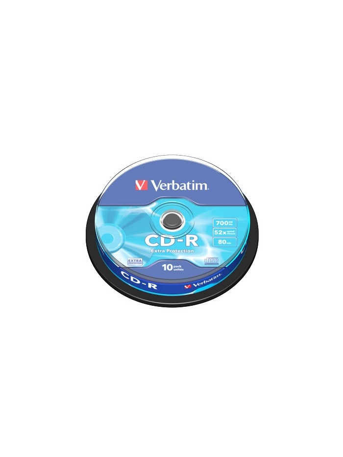 Verbatim cd - r 700mb 52x tarrina 10uds Verbatim cd - r 700mb 52x tarrina 10uds