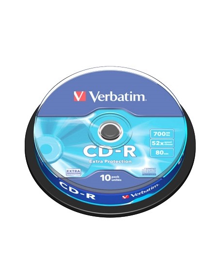 Verbatim cd - r 700mb 52x tarrina 10uds