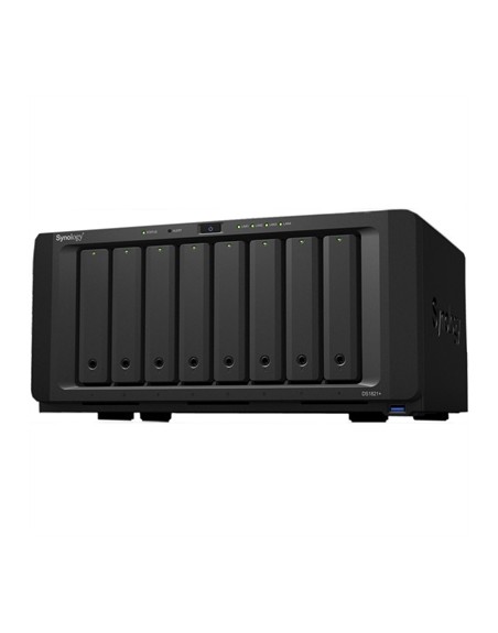 Servidor nas synology disk station ds1821+ 4 gb 8 bahias raid ethernet gigabit