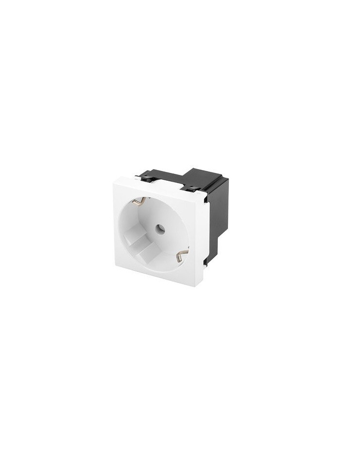 Roseta pared lanberg 230v schuko 16a toolless blanco Roseta pared lanberg 230v schuko 16a toolless blanco