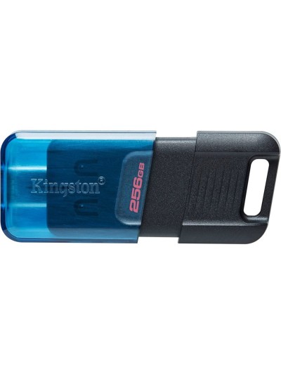 Datatraveler 80 m unidad flash usb 256 gb usb tipo c 3.2 gen 1 (3.1 gen 1) negro - azul