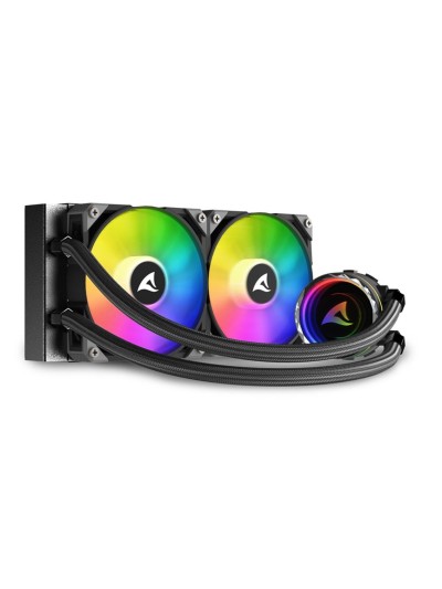 Kit refrigeracion liquida cpu sharkoon s80 rgb 2 x 120mm