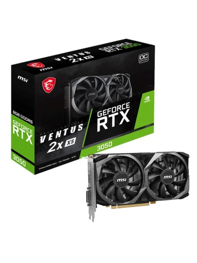 Tarjeta grafica msi rtx 3050 ventus 2x xs 8gb oc gddr6 - 1 x dp - 1 x hdmi - 1 x dl - dvi - d - pci express