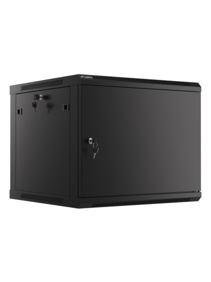Armario lanberg mural rack 19 pulgadas 9u - 600x600 negro Armario lanberg mural rack 19 pulgadas 9u - 600x600 negro