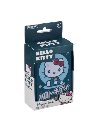 Baraja de cartas en caja metalica paladone hello kitty