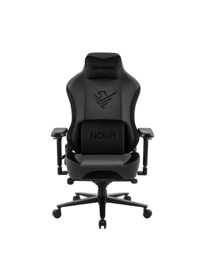 Phoenix nova silla gaming alta gama fabricada en tela gris Phoenix nova silla gaming alta gama fabricada en tela gris