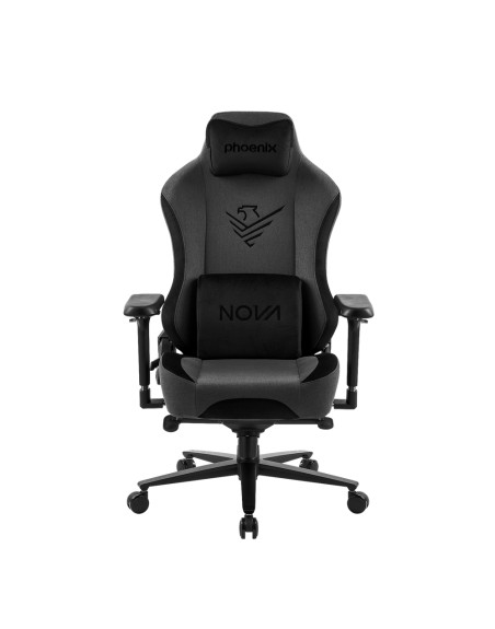 Phoenix nova silla gaming alta gama fabricada en tela gris