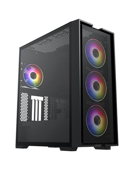 Caja ordenador gaming hiditec e - atx h2 air argb cristal templado negro