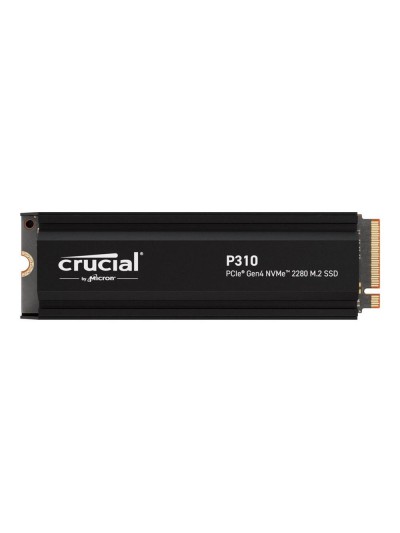 Disco duro interno solido ssd crucial p310 1tb m.2 nvme pci express 4.0 heatsink