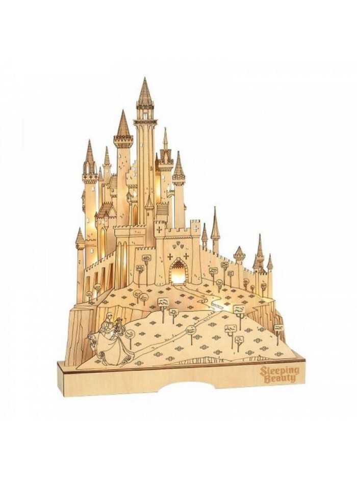 Figura replica enesco disney la bella durmiente castillo iluminado Figura replica enesco disney la bella durmiente castillo iluminado