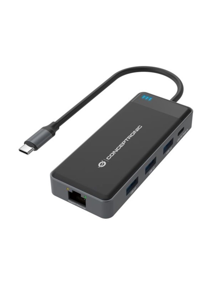 Adaptador conceptronic usb tipo c a gigabit ethernet rj45 - con hub usb 3.2 3 puertos - usb tipo c Adaptador conceptronic usb tipo c a gigabit ethernet rj45 - con hub usb 3.2 3 puertos - usb tipo c
