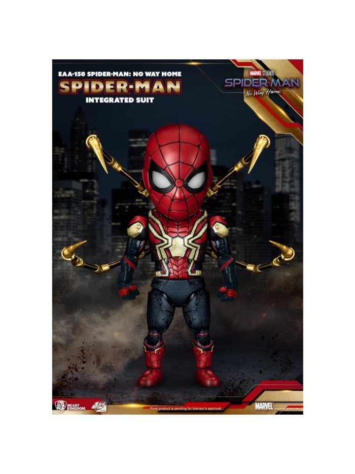 Figura beast kingdom egg attack marvel spider - man no way home traje integrado Figura beast kingdom egg attack marvel spider - man no way home traje integrado