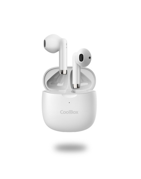 Auriculares coolbox tws - 01 manos libres blancos bluetooth