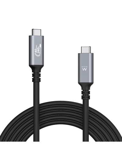 Cable usb tipo c ewent thunderbolt 1m - macho - macho