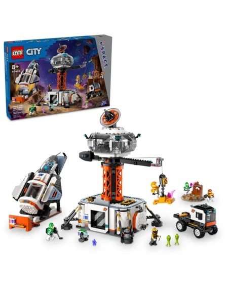 Lego city base espacial y plataforma de lanzamiento