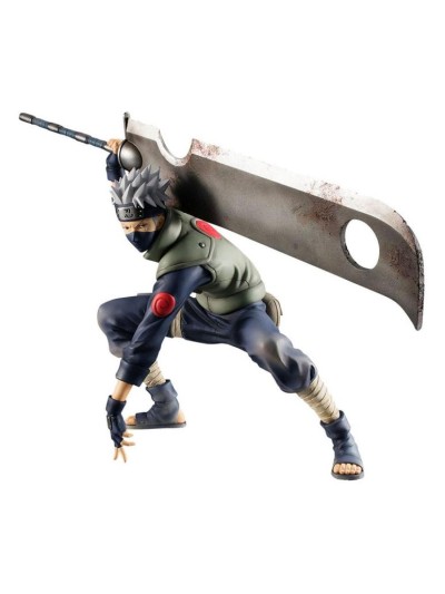 Figura megahouse gem series naruto kakashi hatake great ninja war 15th anniversary
