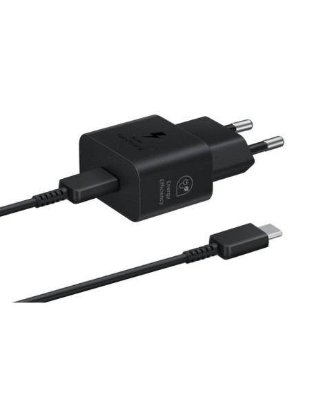 Cargador samsung ep - t2510xbegeu usb tipo c negro 25w cable incluido