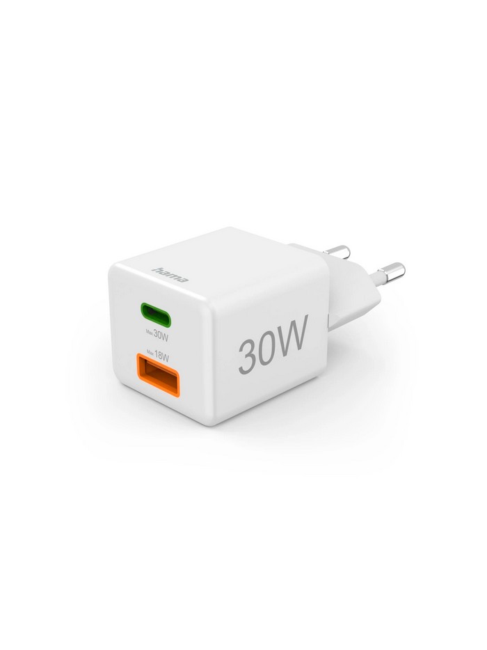 Cargador pared hama 30w 1 x usb tipo c 1 x usb tipo a blanco carga rapida Cargador pared hama 30w 1 x usb tipo c 1 x usb tipo a blanco carga rapida