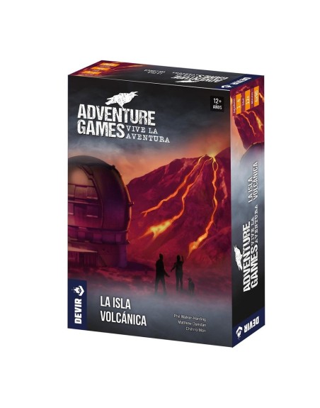 Juego de mesa adventure games: la isla volcánica