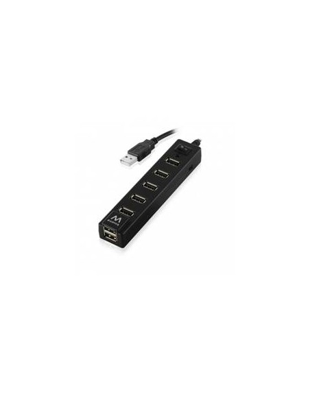 Hub ewent 7 puertos + entrada y salida - usb 2.0