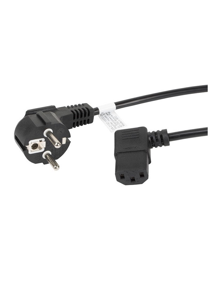 Cable de alimentacion lanberg schuko cee 7 - 7 a iec320 c13 acodado 1.8m Cable de alimentacion lanberg schuko cee 7 - 7 a iec320 c13 acodado 1.8m