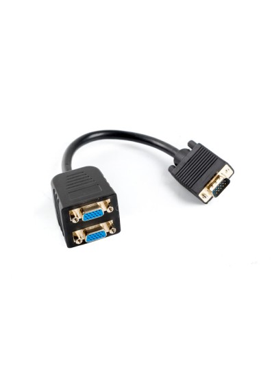 Adaptador lanberg vga - vga x2 20cm