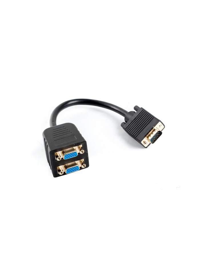 Adaptador lanberg vga - vga x2 20cm Adaptador lanberg vga - vga x2 20cm