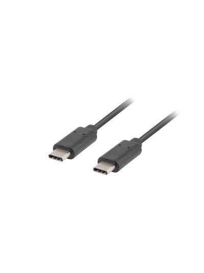 Cable 2.0 lanberg usb tipo c macho - usb tipo c macho 1m negro
