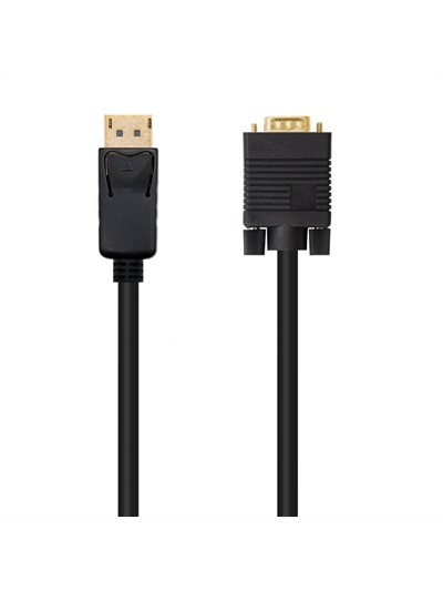 Cable displayport a vga nanocable 2m negro - macho - macho