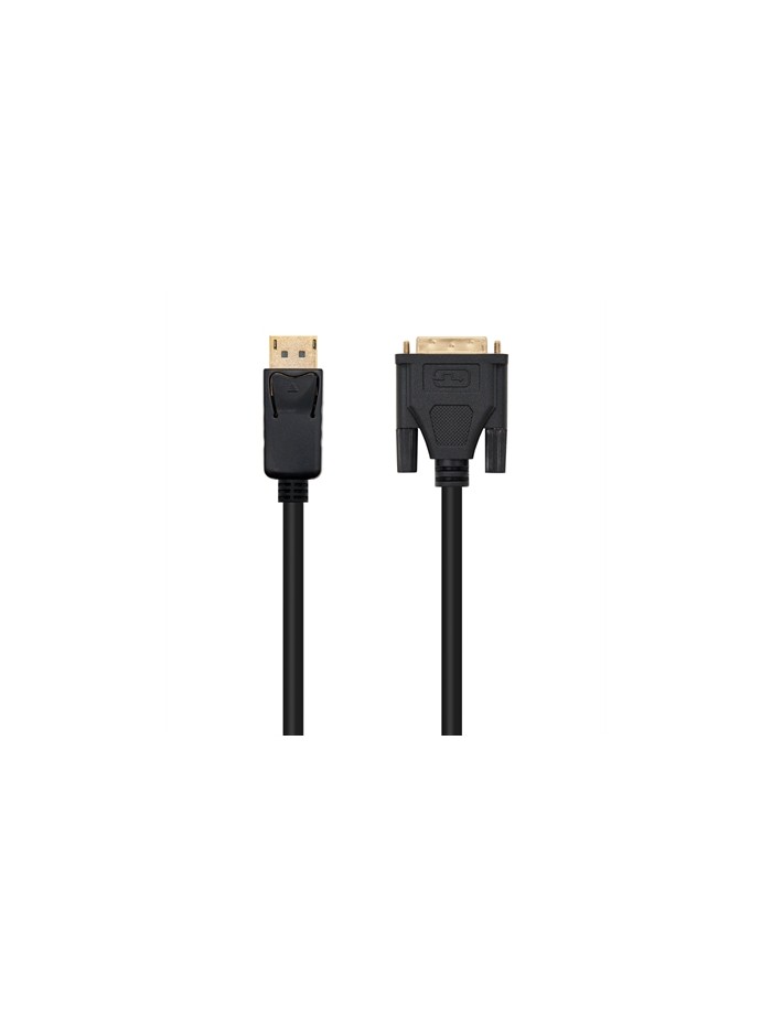 Cable displayport a dvi nanocable 2m negro - macho - macho Cable displayport a dvi nanocable 2m negro - macho - macho