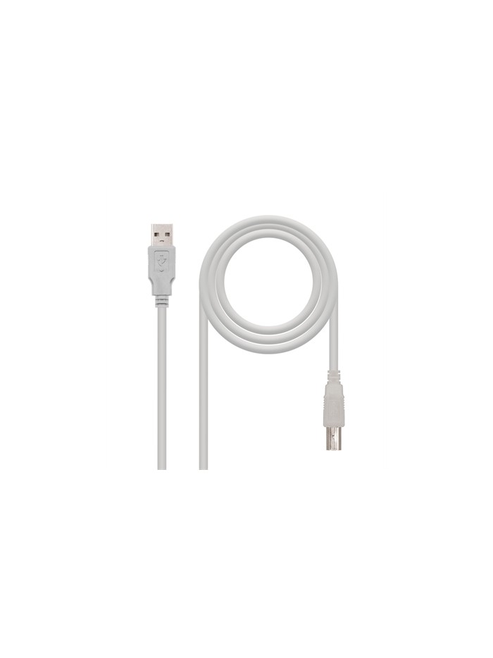 Cable usb 2.0 tipo a a usb tipo b nanocable 3m beige macho - macho Cable usb 2.0 tipo a a usb tipo b nanocable 3m beige macho - macho